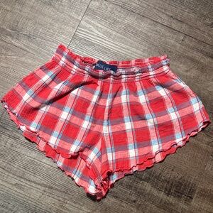 Blue Life Red and Blue Plaid beach Shorts